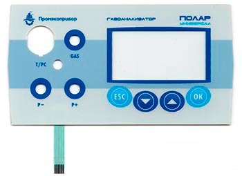Плёночная клавиатура для газоанализатора